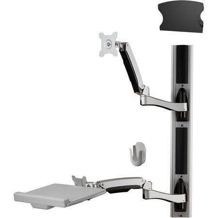 AMER NETWORKS Amer Vertical Track Wall Mount System w/ 2 Dual Segment Articulating AMR1AWSV3
